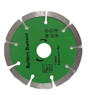 China Grinding 4.5 Inch Diamond Metal Cutting Disc For Steel Tube Iron Rebar Angle Steel Vacuum Welded Cutting Wheel Blade for sale