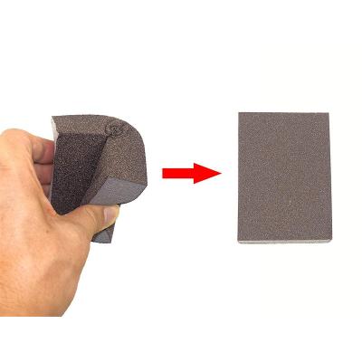 China Automotive Polishing Wholesale 100*70*25mm Sponge Pad Abrasive Sanding Blocks For Wood for sale