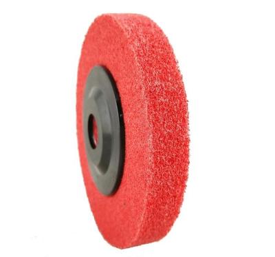 China Wool Felt Disc and Nylon Fiber Wheel Polishing Polishing Abrasive Grinding Wheels with Emery Black, Brown Tripoli, General Green for sale