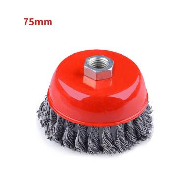 China Crimped Steel Wire Cup Polishing Brush For Remove Burrs And Rust for sale