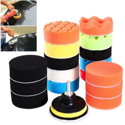 China Sponge Buff Pads Set 19Pcs Body Polish Pads Kit for sale