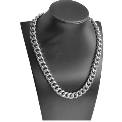 China Hiphop Wholesale 316 Stainless Steel HIPHOP Cuba Heavy Chain Necklace For Men for sale