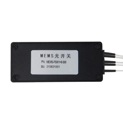 China 1xn Mems Switch Wavelength Range 1260~1620nm Optical Fiber Optic Switch 1xn Mems Connector for sale