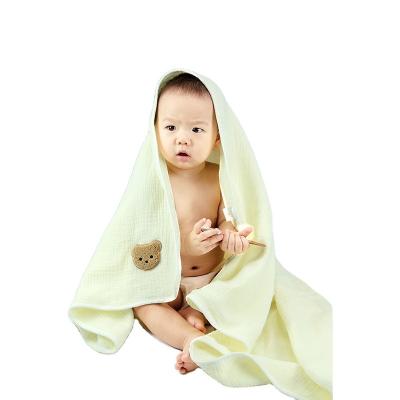 China Anti-Static High Quality Muslin Wrap Blankets Pure Color Luxury Organic Baby Blanket for sale