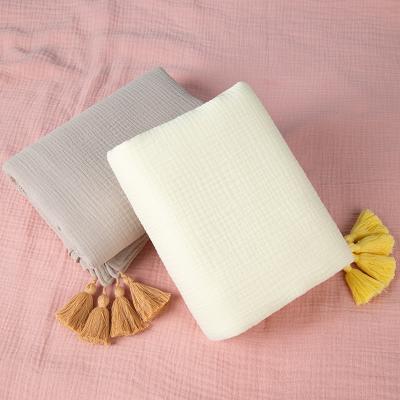 China Gauze Baby Swaddle Blankets High Quality Anti-Static Soft Comfortable 4 Layers for sale