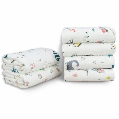 China Customization Viable Wholesale Baby Blankets And Towels 6 Layers Gauze Quality High Density Bath Towel for sale