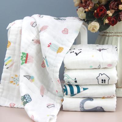 China Child Wash Face Towel 100% Sustainable Soft And Breathable Organic Cotton Baby Towel for sale