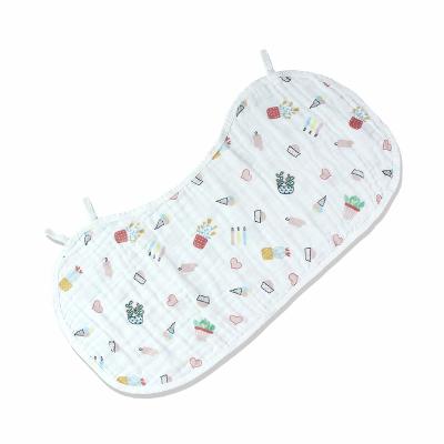 China Factory Wholesale Custom Washable Baby Towel Breathable Gauze Burp Cloth For Baby 100% Organic Cotton for sale