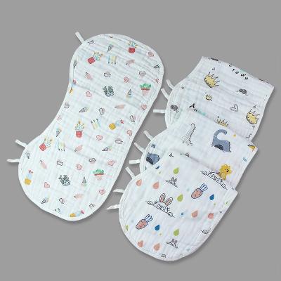 China Reusable. Washable Cartoon Print Baby Bib Burp Cloth 100% Organic Cotton Baby Bib Fabric for sale