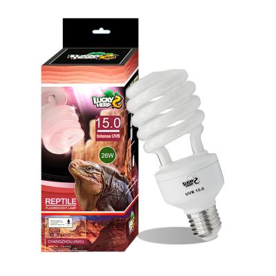 China Lucky 26W UVB 15.0 200 Fluorescent Lamp Reptile UVB Blub Sustainable Compact High for sale