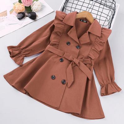 China QUICK DRY children fall 2021 wholesale seller children's clothing long jacket girl's winter clothing soft luxury wine coat for sale