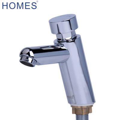 China Metered Faucets Public Bathroom Water Delay Self Closing Sink Faucet Saving Faucet for sale