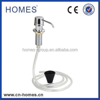 China Competitive Price Manual Soap Dispenser Double Brass Liquid Hand Soap Dispenser With 1.2m Long Hose for sale