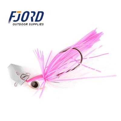 China Lead and Silicone Metal Fishing Lure Skirts FJORD Metal Fishing Lure Spinner High Quality Hard Spinner for sale