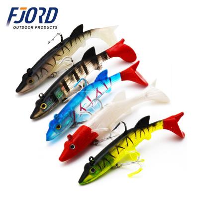 China Flexible Soft PVC FJORD 27g 120mm Classic Lures Lead Hook Fishing Lures for sale