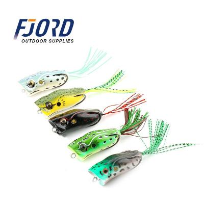 China PVC FJORD China Plastic Popper Frog Manufacturer Lures 15g 6cm Fishing Lures With Hook Jumping Frog for sale