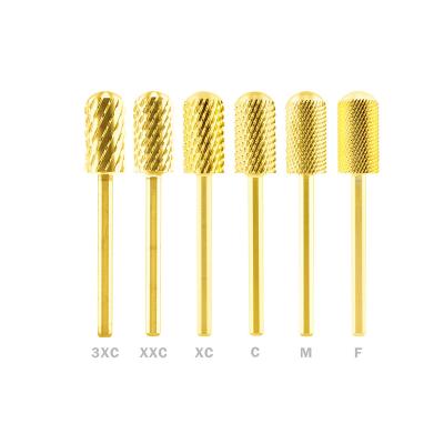 China 6.60mm Soft Top Barrel Shape Nail Bite Drill Bit Large Portable Tungsten Carbide Barrel for sale