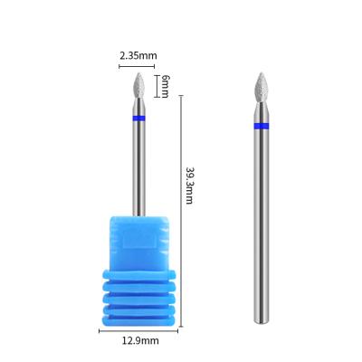 China Nail Art/Nail Polishing 1pc Diamond Milling Cutters For Manicure Nail Drill Bits Pedicure Machine Equipment Economic Rotary Electric Cuticle Remove Tools for sale