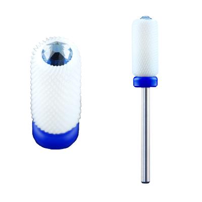 China Ceramic Barrel Shape Nail Drill Bits Low Noise Ceramic Tools For Manicure for sale