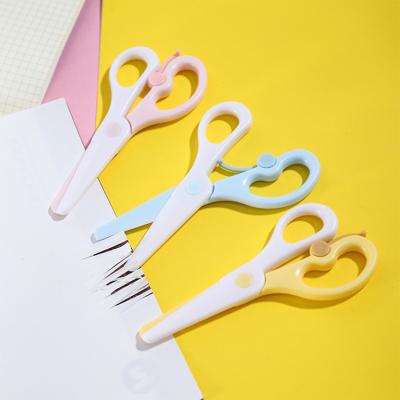 China Amazon 2022 top design OULE scissors ergonomic paper plastic children school children diy scissors pp for sale