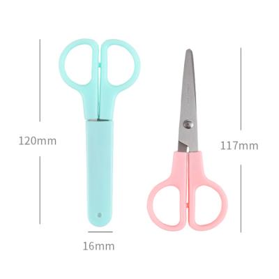 China Ergonomic Design Simple Solid Color Office Scissor Safe and Convenientoffice Stationery Set Brand Office Supplies for sale