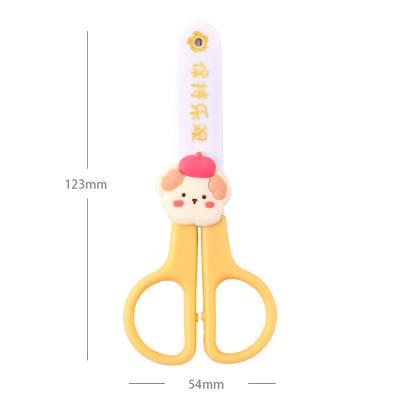 China Ergonomic Design OULE Office Files Stationery Scissors Stainless Steel With Small Stick Animal Head Used For Paper Scissors for sale