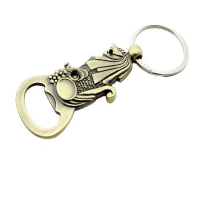 China India Metal Bottle Opener Blank Metal Chip Flat Key For Catching Wine Bottle for sale