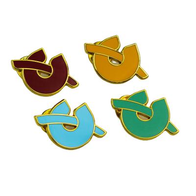 China Europe Captain America Metal Enamel Craft Milk Tea Coffee Metal Brooch Pin for sale