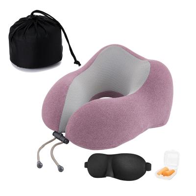 China Wholesale PORTABLE 3 in 1 Custom Flying Memory Foam U Shape Pillow Pillow for Travel Travel Foldable Pillow for sale