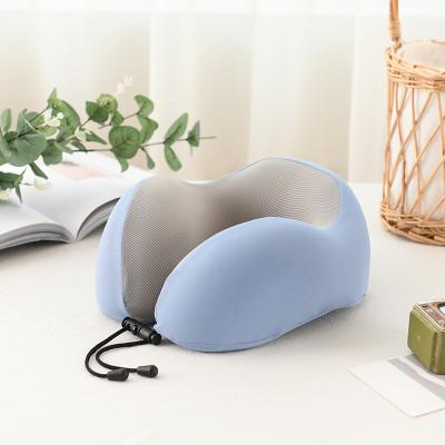 China Hot Selling PORTABLE Logo Custom Design U Shape Soft Neck Memory Foam Travel Neck Pillow for sale