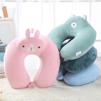 China Wholesale OEM PORTABLE Support Customized Printing U-Shape 100% Polyester Fiber Massage Neck Travel Pillow for sale