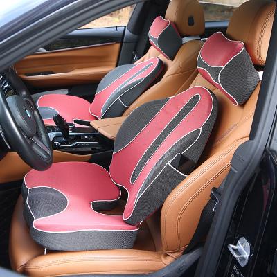 China Luxury High Quality Business/Driver Memory Foam Headrest Neck Pillow Car Seat Back Cushion Lumbar Cushion for sale