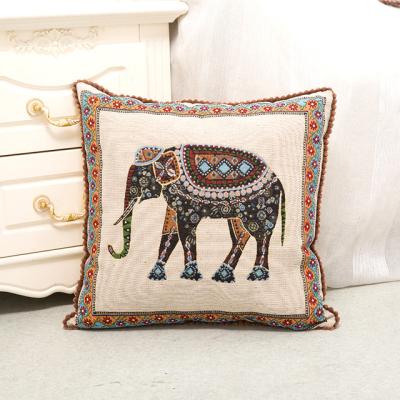 China Sustainable Wholesale Custom 100% Cotton Tile Cases Square Decorative Pillow Covers for sale