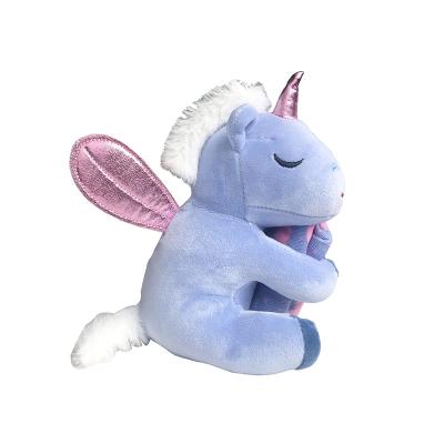 China Unicorn Plush Toy White Glossy Wings With Home Decorative Living Room Wholesale New Design for sale