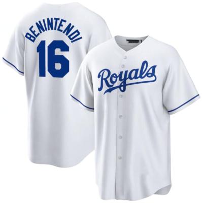 China 2021 Antibacterial Best of Style Custom Kansas City New Quality Stitched Baseball Jerseys Sports Team Royal 16 B.Jackson and Benintendi for sale