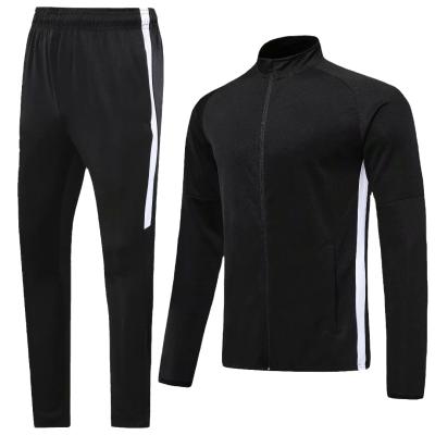 China Sets European And American Style Sports High Neck Long Sleeve Warm Football Jacket for sale