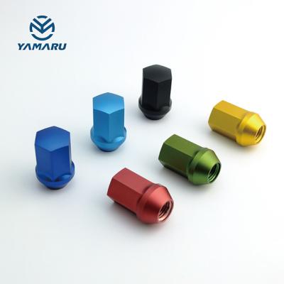 China 7075 Cold Forged Aluminum Alloy 7075 19mm Aluminum Hex Lug Nuts For Automotive for sale