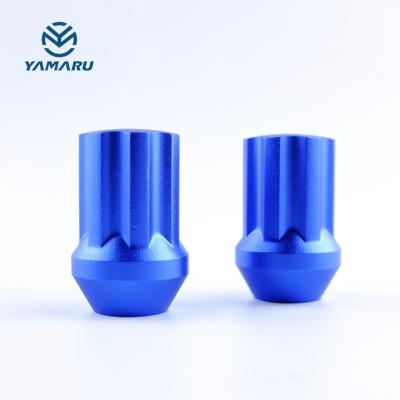 China 7075 aluminum alloy aluminum alloy lug nut spline m14x1.5 car nut for sale