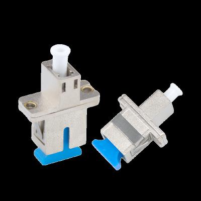 China Single Mode Fiber Adapter Manufacturers SC-LC Single Mode Fiber Flange SC-LC Fiber Coupler Wholesale Metal Coupler for sale