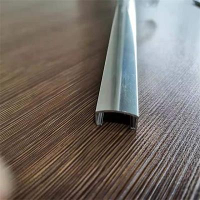 China Modern U Profile Aluminum Trim Listello Tile Bright Silver Aluminum Flexible Angle Metal Tile Trim for sale