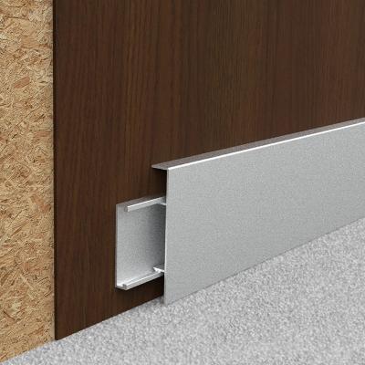 China Modern Low Cost Aluminum Skirting Board Supplier Flooring Accessories for sale