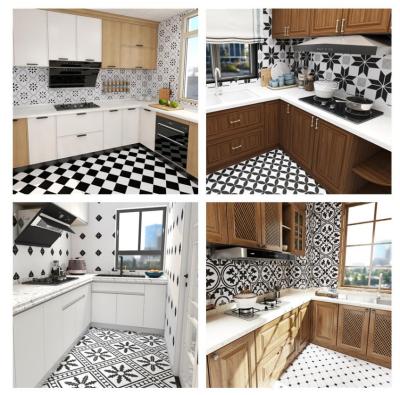 China Modern Floor Tile For Kitchen Flower Pattern Tiles 200 200mm Sale Diy Anti Wall Style Ceramic Acid Surface for sale