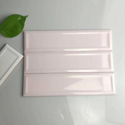 China Subway Glazed Concave Metal Tile Exterior Imported Tiles 68*280mm Material for sale