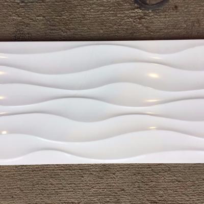 China Glossy Kitchen Backsplash Surface Wave Tiles 12x24 Living Rooms Interior Wall Tile Design Rustic Plastic Tile Underground Tile for sale