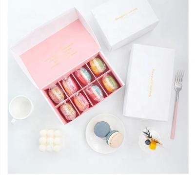 China Handmade gift box for Lovely macaron Packaging Box With transparence windows for sale