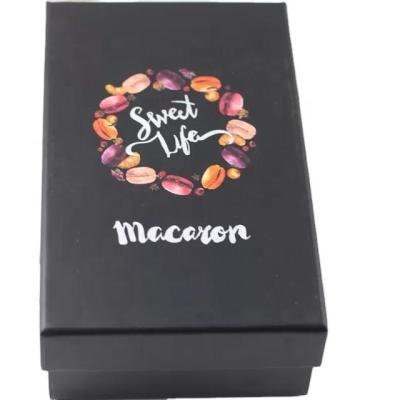 China Luxury Food grade high quality custom printed design paper card insert Macron or dessert packaging boxes for sale