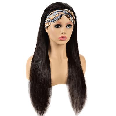 China VENUSWIG Virgin Hair Wholesale Silky Straight Brazilian Wig Straight Wave Hair Headband None Lace Up Wig For Black Women for sale