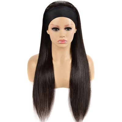 China VENUSWIG Virgin Hair Wholesale Silky Straight Brazilian Hair Headband Wig Silky Straight Hair None Lace Up Wig For Black Women for sale