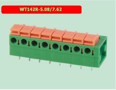 중국 WT142R-5.08/7.62 스프링 타입 단말 블록 pcb 스프링 단말 블록 공장 직판 판매 판매용