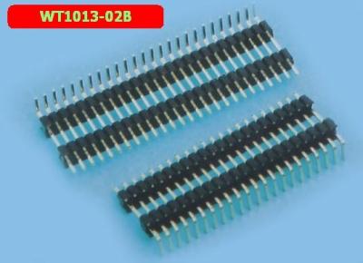 China Profissional 1.27mm Single Row Pin Header 1-50 Pin Pin de plástico de dobra à venda